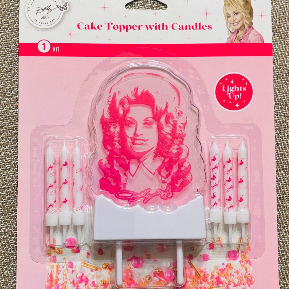 *NEW* DOLLY PARTON Cake Topper & Candles